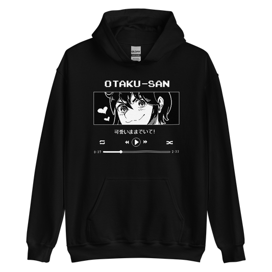 Otaku-San's Play Me Hoodie (Dark Colors)